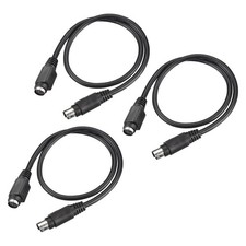 MECCANIXITY 3Pcs PS/2 Mouse Keyboard Extension Cable 1.64Ft Male to Female picture