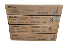 Genuine Toshiba KCMY Toner Set (TFC415UK, TFC415UC, TFC415UY, TFC415UM) picture
