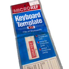 MicroRef Keyboard Template Kit Lotus 1-2-3 Release 2.2 NEW Vintage PC Computer picture