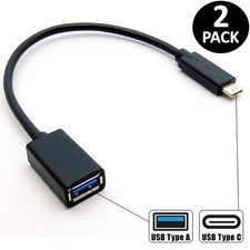 2x USB-C Type C Male to USB 3.0 Type A Female Extension Cable Laptop MacBook picture