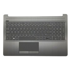 For HP 15-DA 15-DR 15-DA0012DX  Palmrest Keyboard Touchpad L20386-001 Gray  US picture
