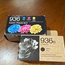 HP Original 936/936e Inkjet Cartridges 3Pack CMY + 1-Black for HP 936e. New picture