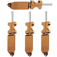 4Pcs 0.25mm+0.4mm+0.6mm+0.8mm Set For Flashforge AD5X Harden Hotend Nozzle US picture