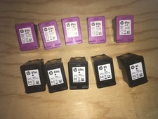 10 Virgin EMPTY Original HP 61XL Black & Color Ink Cartridges 5 Black & 5 Color picture