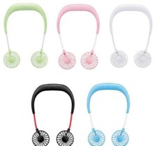 Rechargeable Sports fan USB Portable Hands-free Neck Hanging desk travel fitness picture