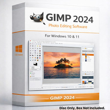 GIMP 2024 Photo Editing Software - Graphic Design, Image Enhancement & More CD picture