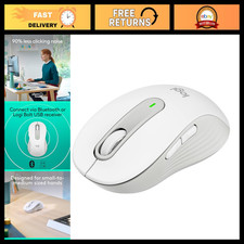 Wireless Ergonomic Mouse for Small to Medium Hands - Off White, Comfortable Desi picture