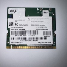 Dell 0K3444 Intel WM3A2200BG Laptop Network Card picture