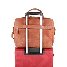 Handmade Brown Leather Laptop Messenger Bag for Men, Vintage Leather Briefcase picture