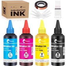 Vibrant Sublimation Ink Bottles with Heat Tape - DIY Bundle picture