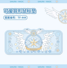 Cardcaptor Sakura Blue Mouse Pad Cute Desk Mat Non-Slip Keyboard Pad Anime Gift picture