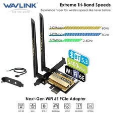AX210 WiFi6E PCI-E Tri-band Bluetooth 5.3 Network Card 5400Mbps Wireless Adapter picture