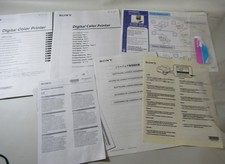 Sony UP-DR80MD Digital Color Printer Driver CD Manual Set Multi Language Guide picture