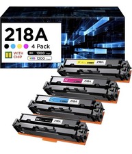 218A 4 Pack With Chip Toner Compatible for HP 3201dw 3301cdw 3301sdw Printers picture