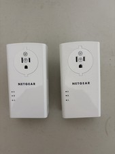 NETGEAR Powerline 2000 PLP2000 2-Pack Extra Outlet 2 Port Gigabit Tested Working picture