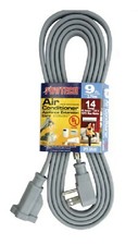 9ft Heavy Duty Appliance AC Power Electric Extension Cord 14 Gauge 15A UL Gray picture