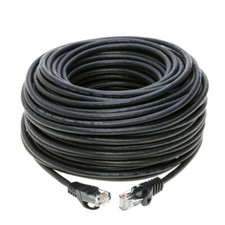 CAT6 Ethernet Patch Cord RJ45 LAN Network Cable Black 25FT- 200FT Multi-Pack LOT picture