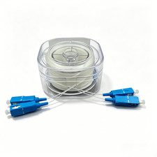 SC FC LC ST Transparent Invisible Duplex Single Mode Fiber Patch Cord for Indoor picture