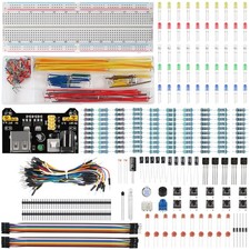 Electronic Breadboard Component,Electronic Fun Kit with 830 Tie Point Breadbo... picture