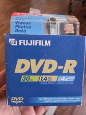 Fujifilm DVD-R Camcorder 5 Disc Pack 1.4 GB 30 Min 4X Videos Photos Data Openbox picture