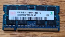 Hynix 4GB, 2Rx8, PC2-6400S, DDR2 SODIMM Laptop Memory RAM, HMP351S6AFR8C-S6 picture