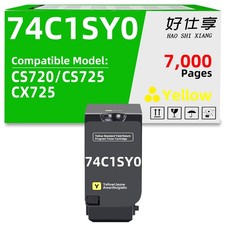74C1SY0 High Yield Yellow Toner Cartridge Compatible 74C1SK0 74C1SC0 Printers picture