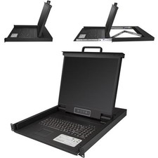StarTech RKCONS1901 1U KVM Console 19in VGA Rack Mount picture
