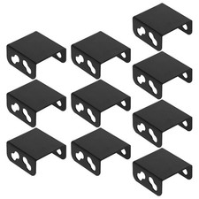 10Pcs Computer Dual Fan Case Support Rack Black Iron Cooling Fan Holder DIY picture