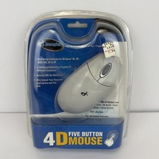 iConcepts 4D Five Button Computer Mouse 2003 Item #77352 NEW IN ORIGINAL PACKAGE picture