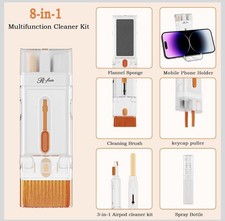 8  in 1 Multifunction Screen Keyboard Cleaner Kit Phone Stand Holder 5ml Cleaner picture