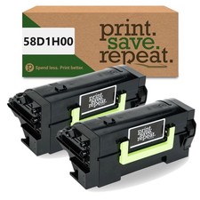 Toner Cartridge 2PK Print.Save.Repeat Lexmark 58D1H00 30K picture