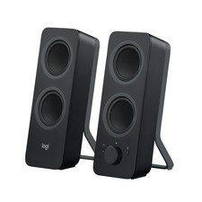 Logitech Z207 2.0 Stereo Computer Speakers Wireless Bluetooth AUX 10W - Black picture