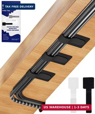 80PCS Hook and Loop Cable Ties, Under Desk Cable Management, Adhesive Cable Stra picture