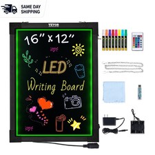 Versatile Erasable LED Chalkboard Sign, Remote Control & 8 Markers Included picture