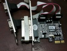 SIIG Cyber 2S1P 3 Port PCIe Serial Parallel Adapter JJ-P21211-S1 with Splitter picture