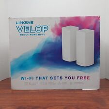 Linksys Velop TriBand WHW03 AC4400 Whole Home WiFi Mesh 2Pack White HOMEKIT picture