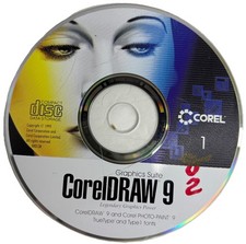 COREL DRAW 9 GRAPHICS SUITE CD—DISK ONE ONLY—SHIPS IN 24 HOURS— picture