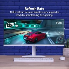 MSI MODERN MD342CQPW 34IN VA 3440 X 1440(UWQHD) COMPUTER MONITOR, 120HZ, - picture