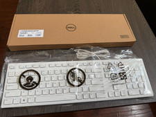Lot of 50 Dell KB216 Wired USB Keyboard White Factory Sealed KB216-WH-US 0KV7V picture
