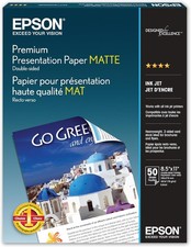 New Premium Presentation Paper MATTE (8.5x11 Inches Double-sided 50 ) 