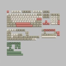 Retro 9009 Doubleshot Cherry Profile PBT Keycaps Set 190 Keys Mechanical picture