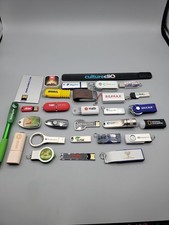 LOT OF 29 USB Flash Drive Custom Memory Sticks Pen Drive Untested Unchecked picture