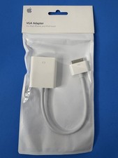 Apple 30-Pin to VGA Adapter - MC552ZM/B - White A1368 - Genuine OEM NEW SEALED picture