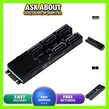 SilverStone SST-ECS07 5-Port SATA Gen3 6Gbps Non-RAID M.2 PCIe Storage picture