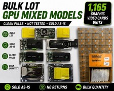 Bulk Lot 1165 Mixed Graphics Video Cards NVIDIA Quadro GeForce AMD HP Intel picture