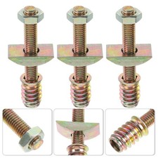 8Sets Furniture Bed Frame Bolts and Nuts Iron Hardware Replacement Kit picture
