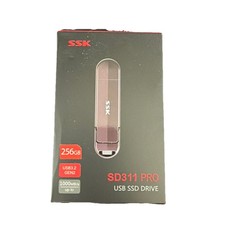 SSK SD311 Pro 256GB USB SSD Drive – USB 3.2 Gen2, Up to 1000MB/s, Portable picture
