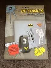 Official DC Comics 18 Waterproof Gadget Decals Batman Superman Wonder Woman picture