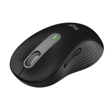 Full Size Wireless Mouse - Ergonomic Design, Large Size, Black Color, Smooth Tra picture