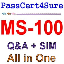 Best Exam Practice Material MS-100 Exam Q&A+SIM picture